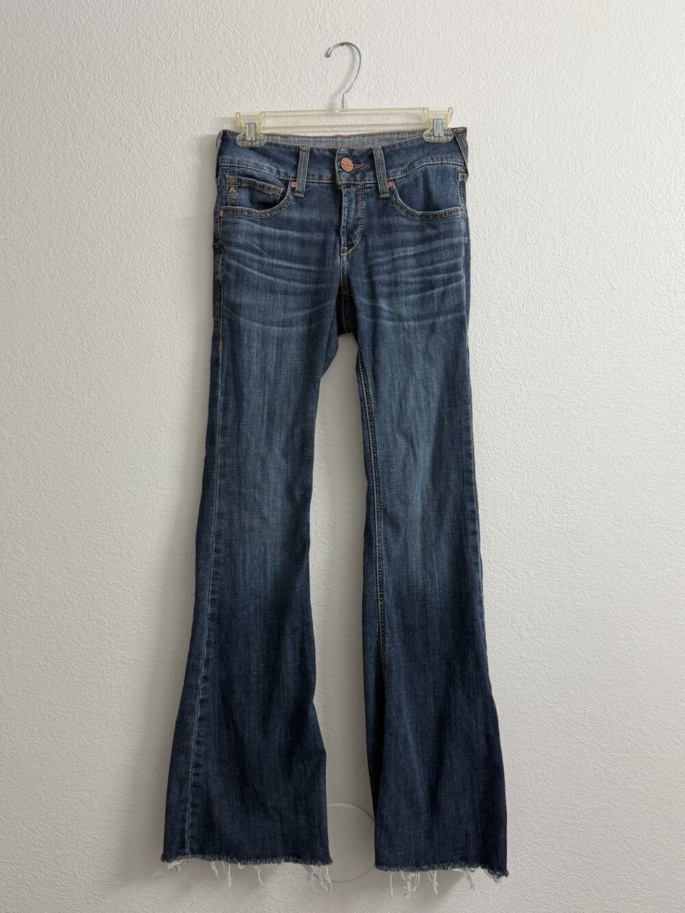 Ariat Perfect Rise Flare Leg Jeans Womens 26L Denim Blue Western Cowgirl
